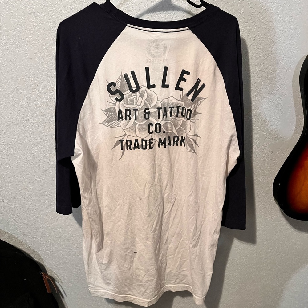 Sullen Men's Long Sleeve Tee - Black and White